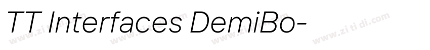 TT Interfaces DemiBo字体转换